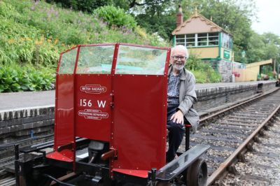 Guest 8S Wickham Trolley at Midsomer Norton with owner Peter Nicholson